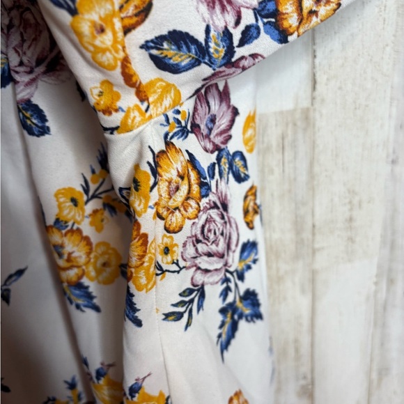 SIGNATURE STUDIO 2X Blue Tunic Top 3/4  Sleeve Length Boho Floral print - Picture 9 of 13